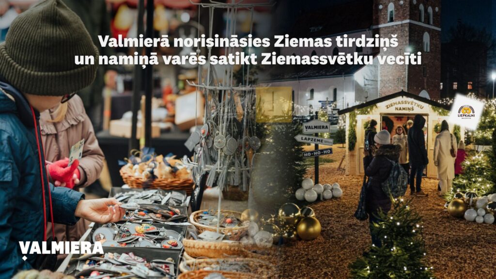 Valmierā norisināsies Ziemas tirdziņš un namiņā varēs satikt Ziemassvētku vecīti