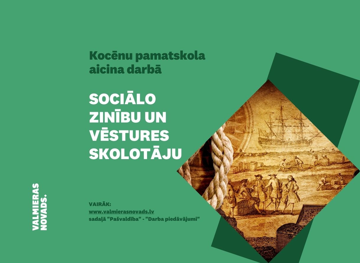 sociālo zinību un vēstures skolotāju Kocēnu psk