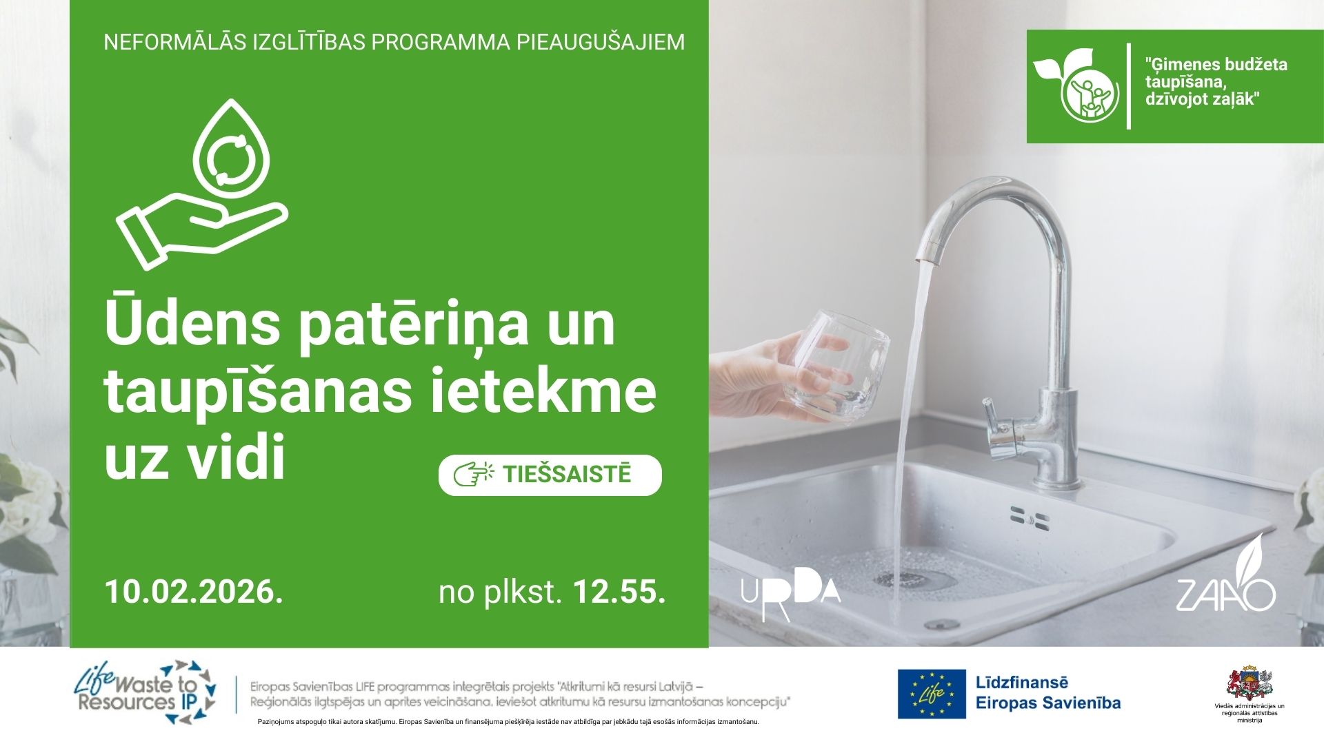 Ūdens patēriņa un taupīšanas ietekme uz vidi