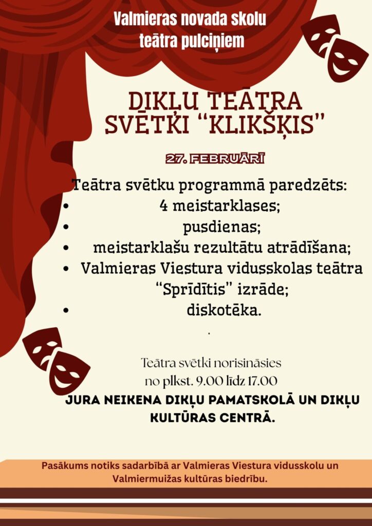 Dikļu teātra svētki “Klikšķis” 2026