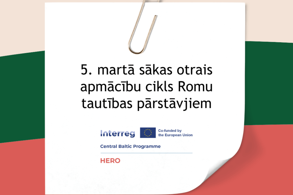 5. martā tiks uzsākts otrais apmācību cikls Romu tautības pārstāvjiem