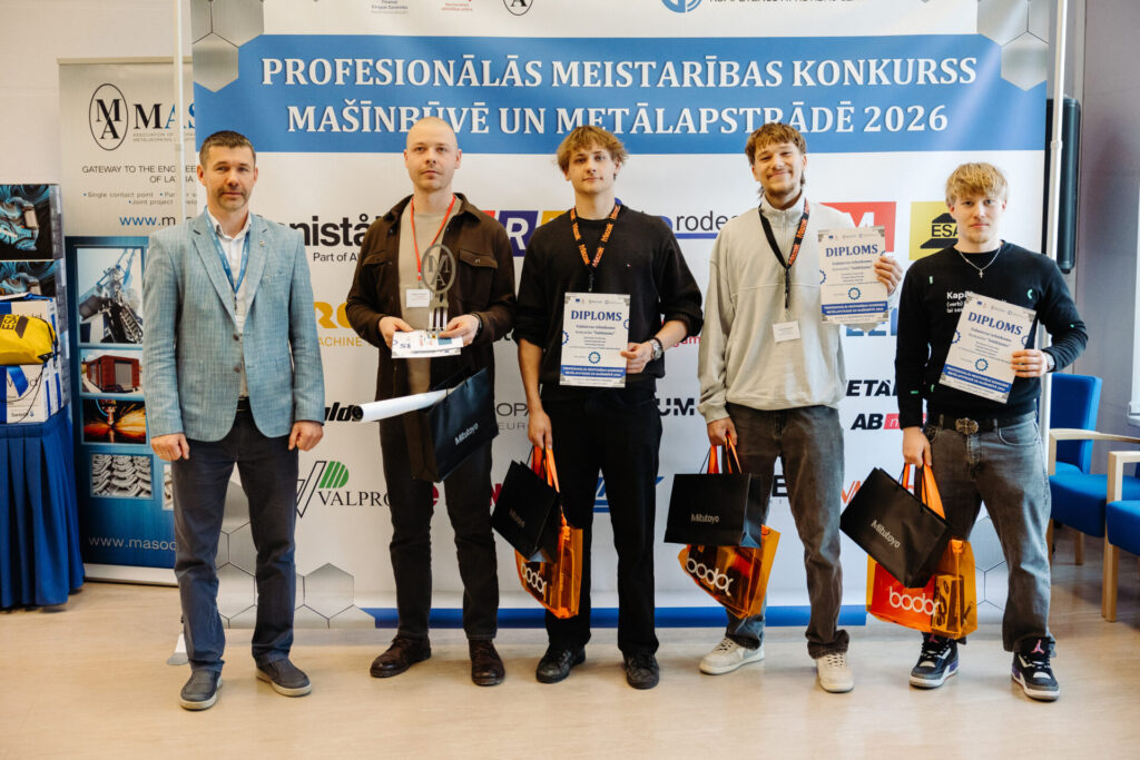 Valmieras tehnikuma audzēkņiem 3.vieta meistarības konkursā metālapstrādē un mašīnbūvē