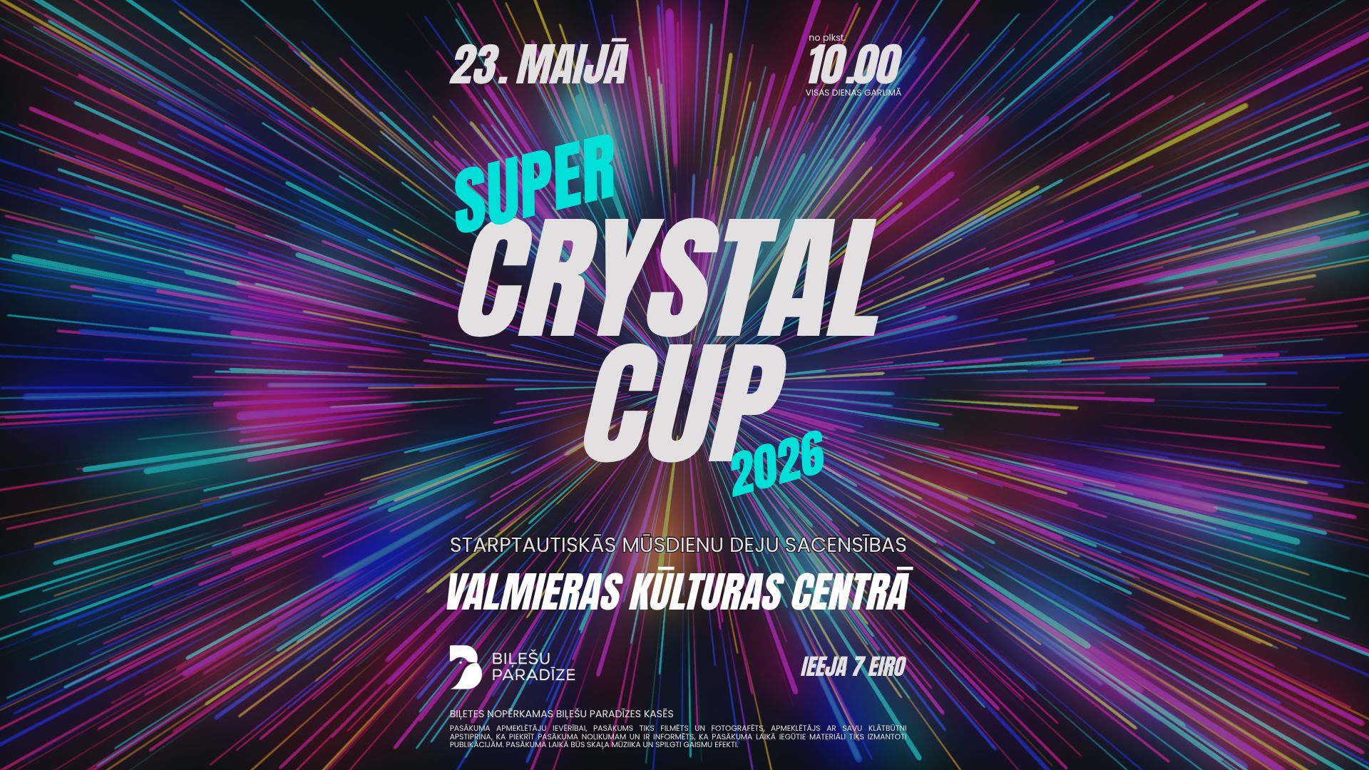Starptautiskās deju sacensības “Super Crystal Cup 2026”