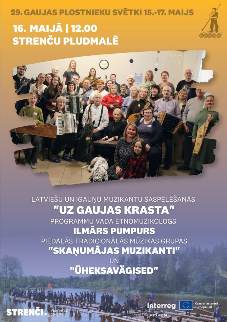 Afiša "Uz Gaujas krasta"