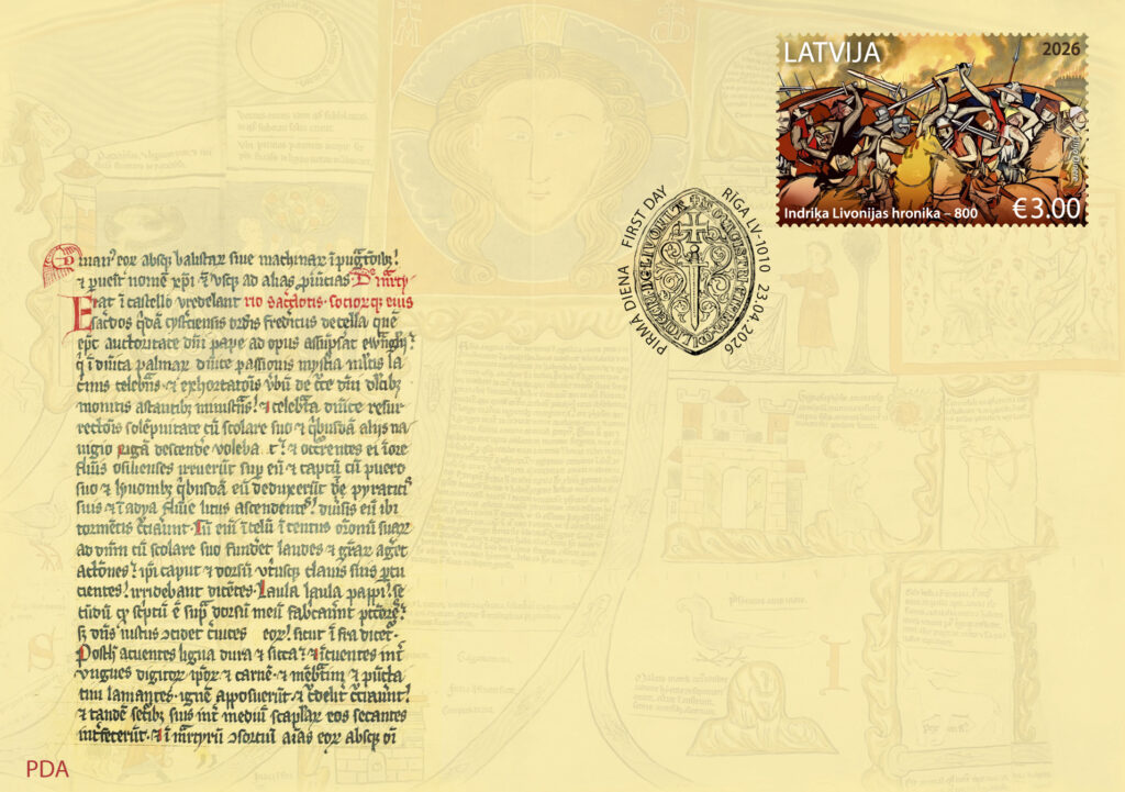 Pasts iezīmē Latvijas rakstītās vēstures liecību sākumpunktu pastmarkā