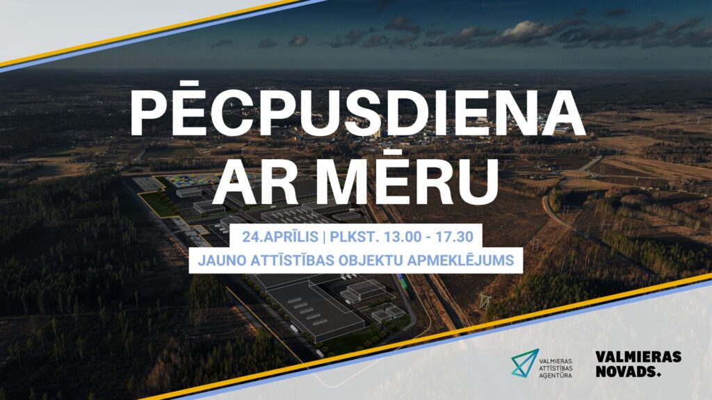 Pēcpusdiena ar mēru 24. aprīlī aicina iepazīt pilsētas attīstību klātienē