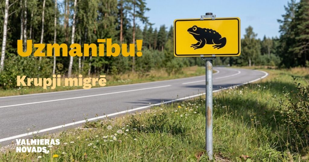 Uzmanību! Krupji migrē