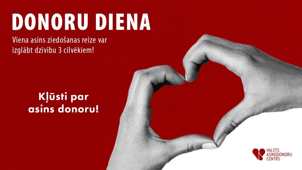 Vizuālis par Asinsdonoru dienu Valmierā