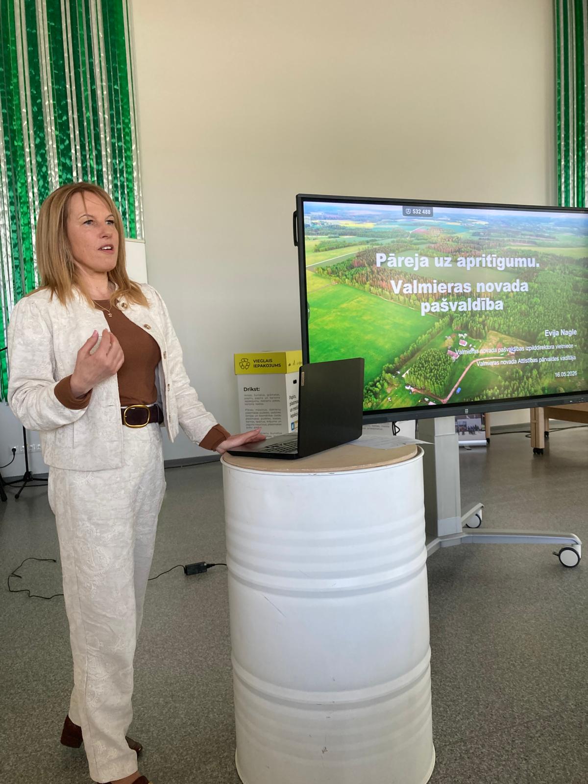 Evija Nagle, VNP izpilddirektora vietniece CircleUP projekta pasākumā