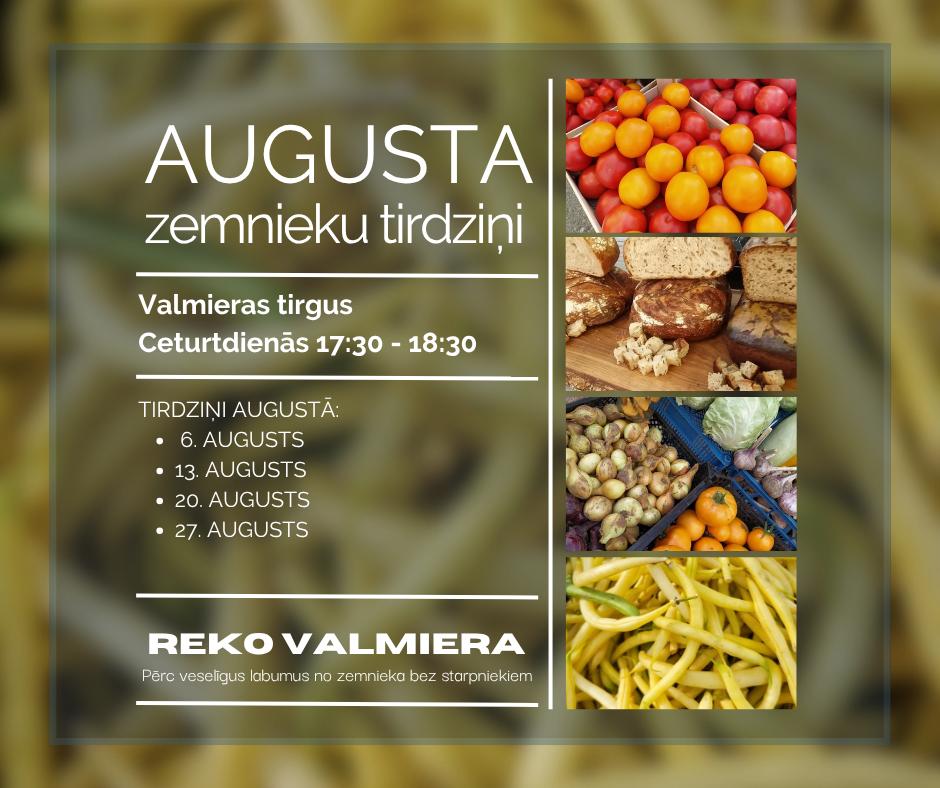 REKO tirdziņi augustā