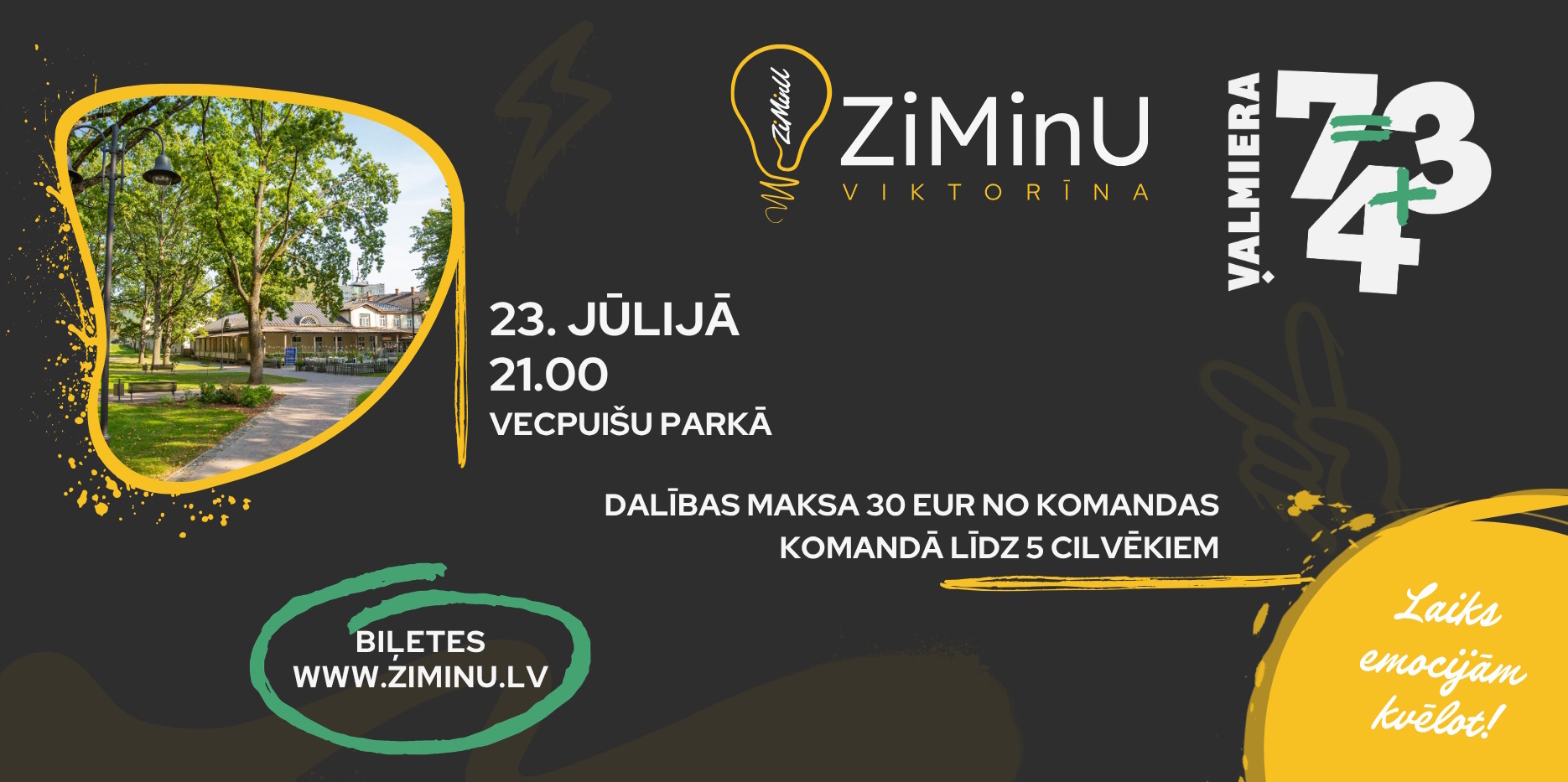 Valmieras dzimšanas dienā - ZiMinU viktorīna