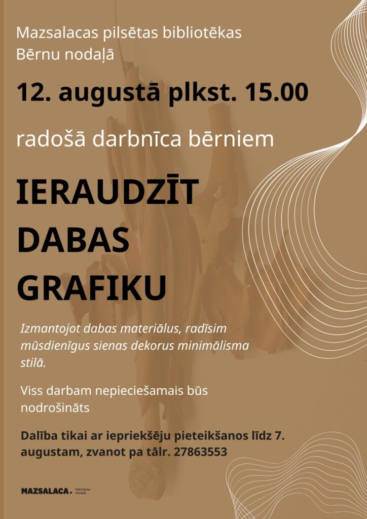 radošā darbnīca Mazsalacas pilsētas bibliotēkā