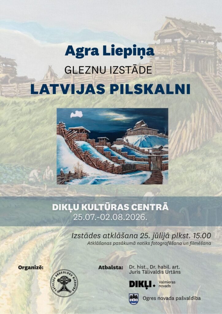Dikļu Kultūras centrā atklās gleznu izstādi “Latvijas pilskalni”