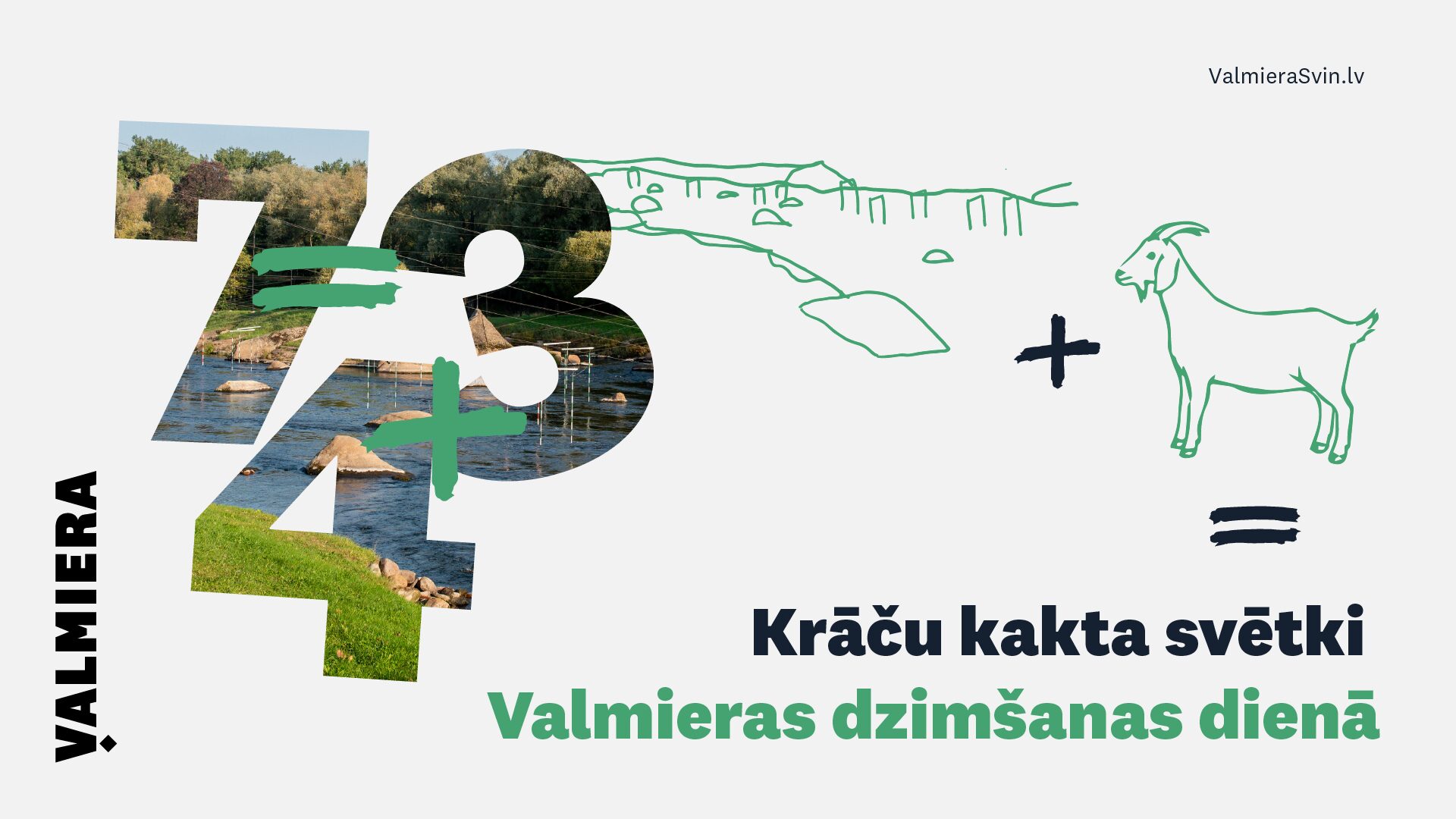 Krāču kakta svētki Valmieras dzimšanas dienā = krācīšu enerģija + kazas piedzīvojumu gars