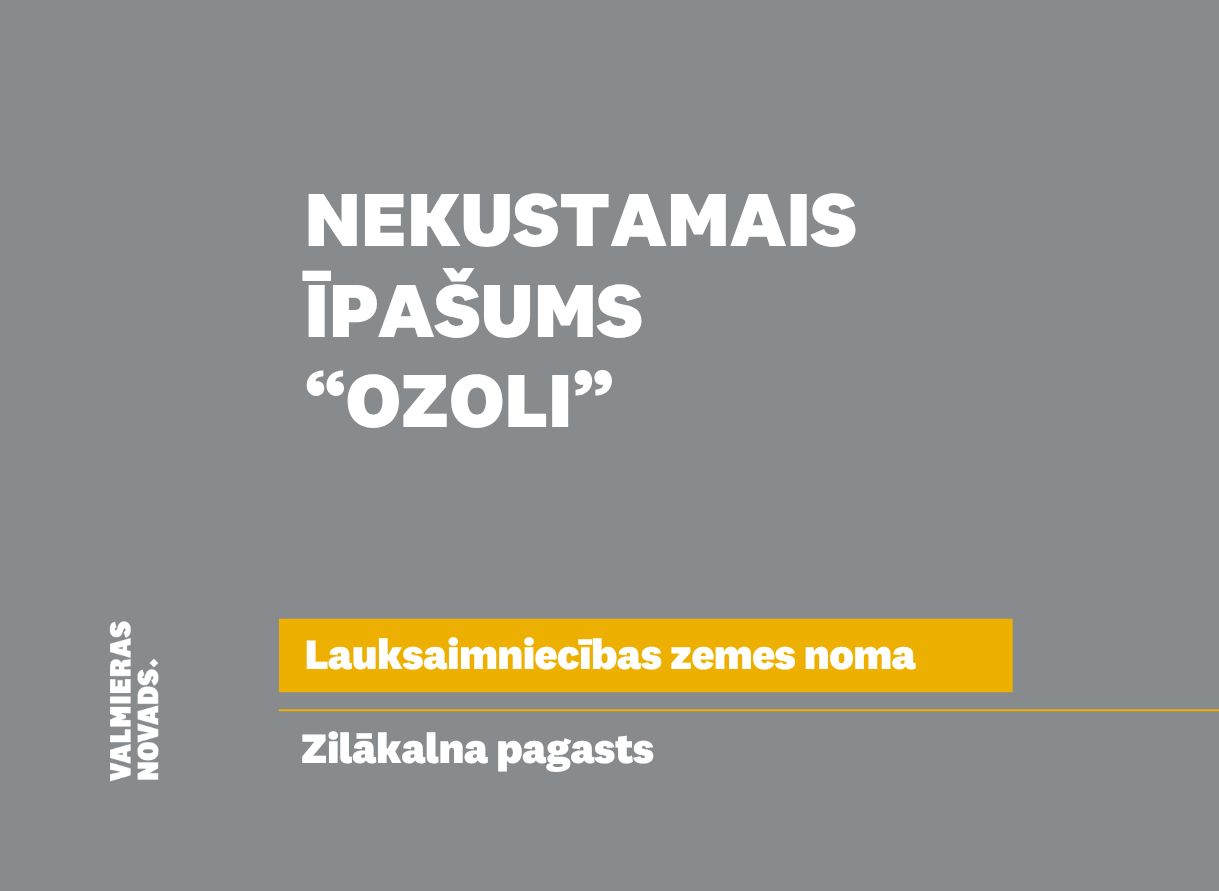 Zemes vienības noma Zilākalna pagastā