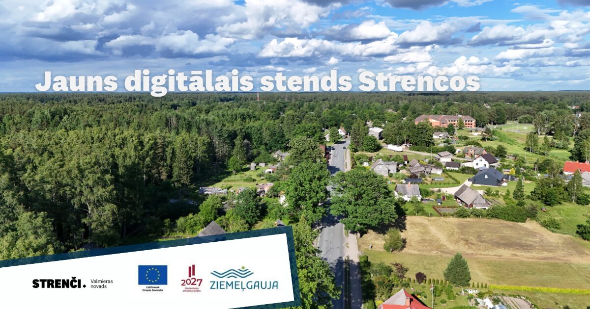 Jauns digitālais stends Strenčos