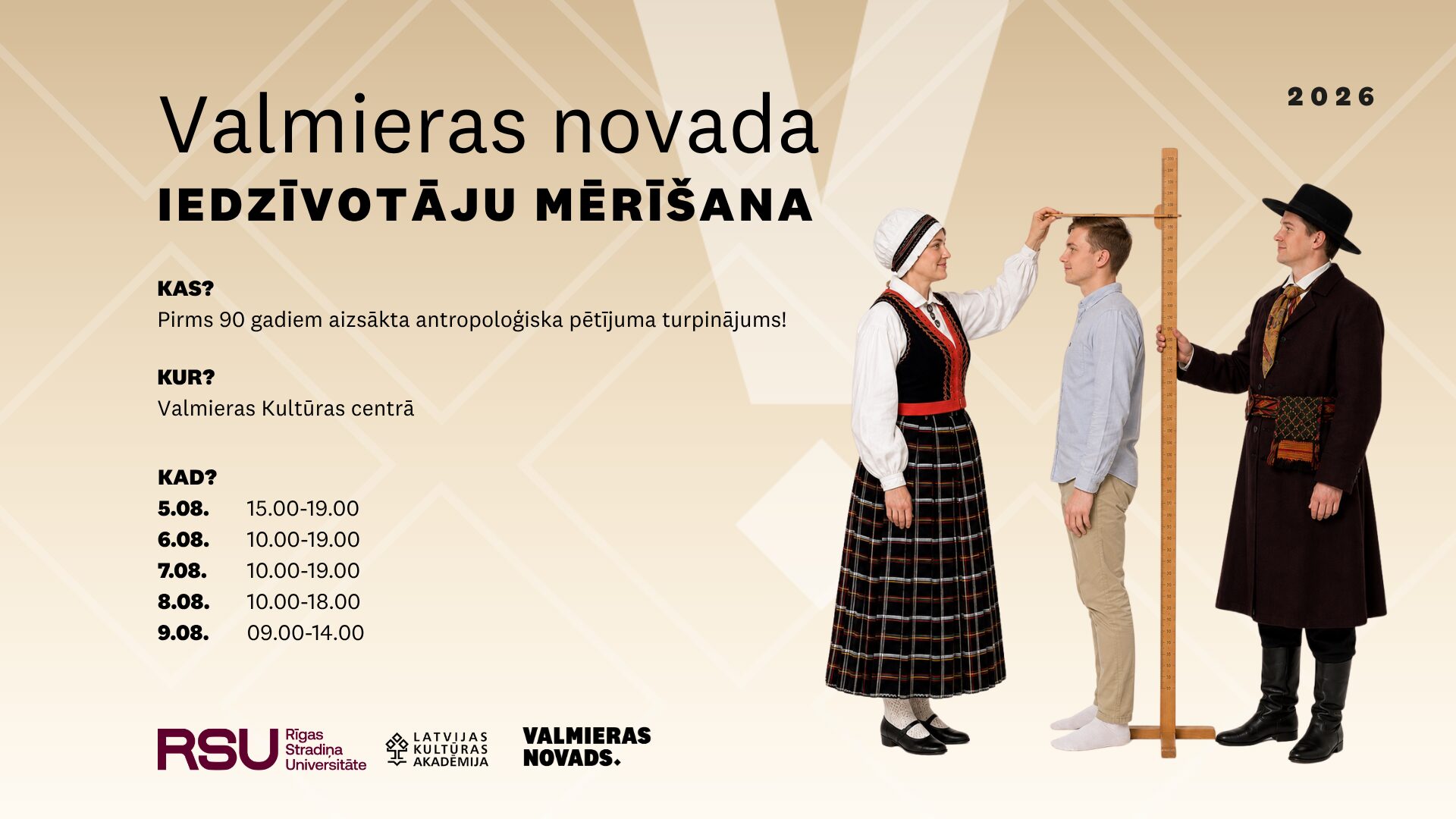 Valmierā notiks iedzīvotāju mērīšana