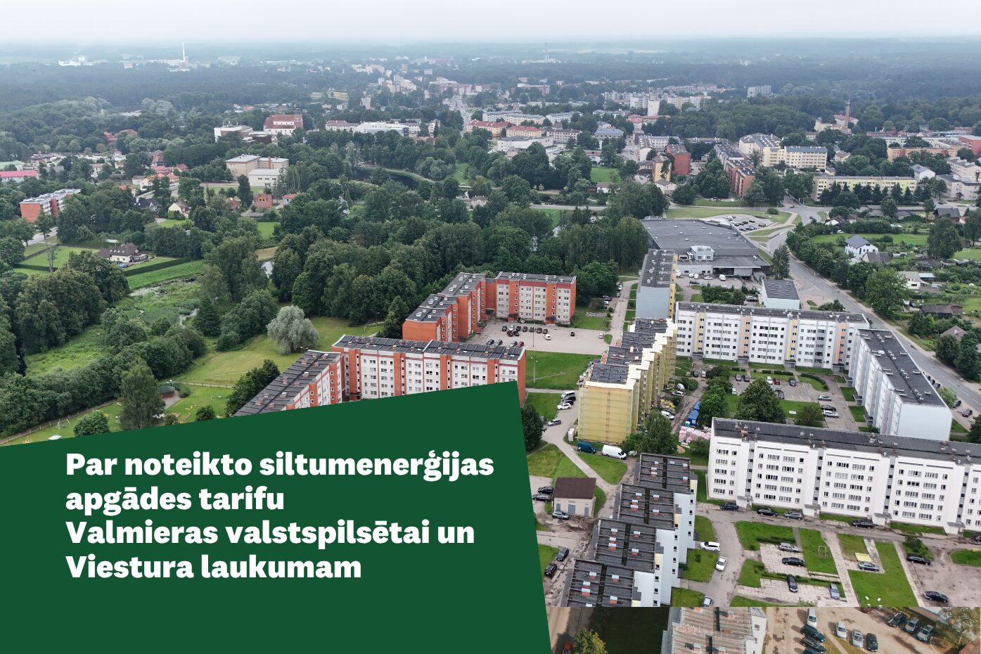 Valmieras aero ar uzrakstu