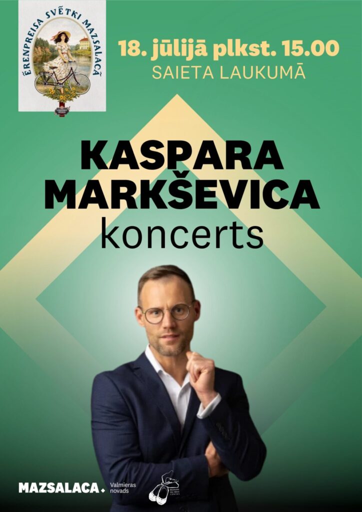 Kaspara Markševica koncerts Mazsalacā