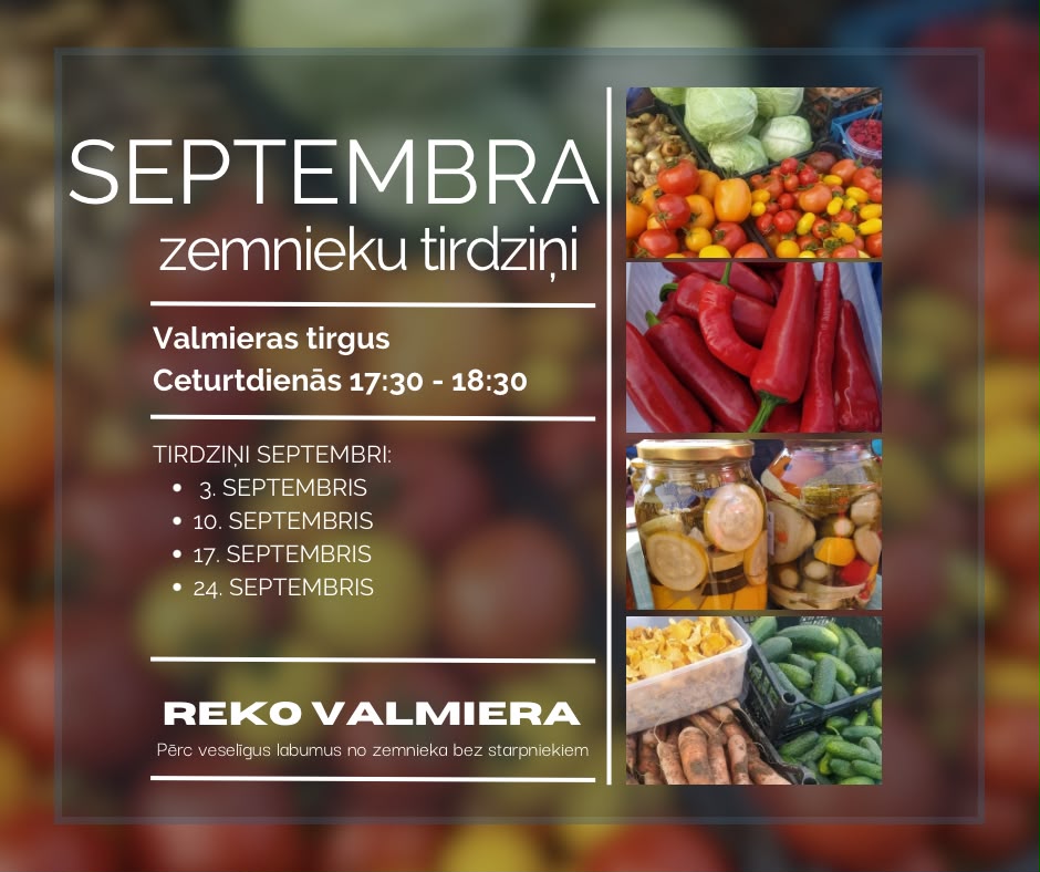 REKO tirdziņi septembrī
