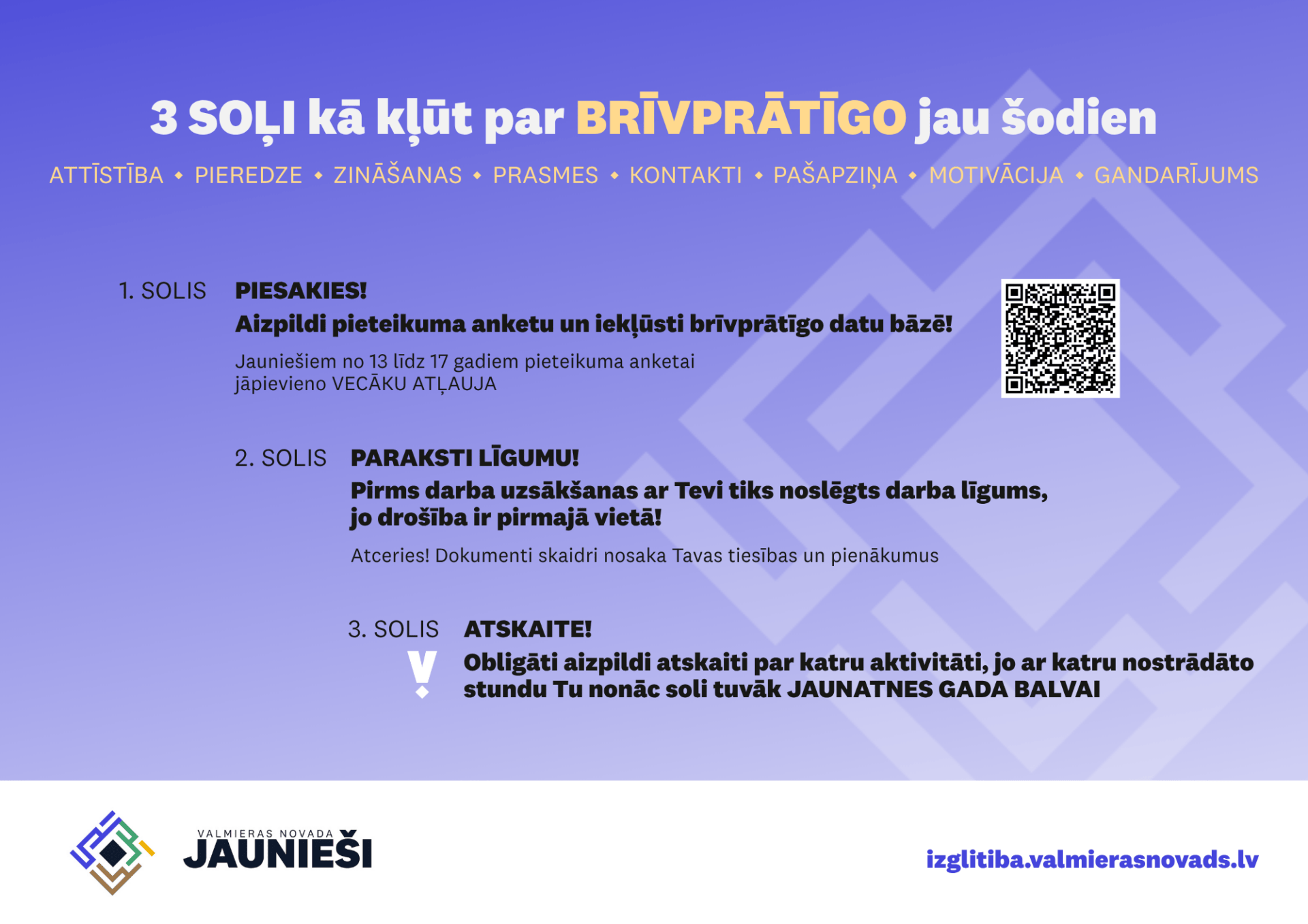 Valmieras novadā apstiprināta vienota brīvprātīgā darba organizēšanas kārtība