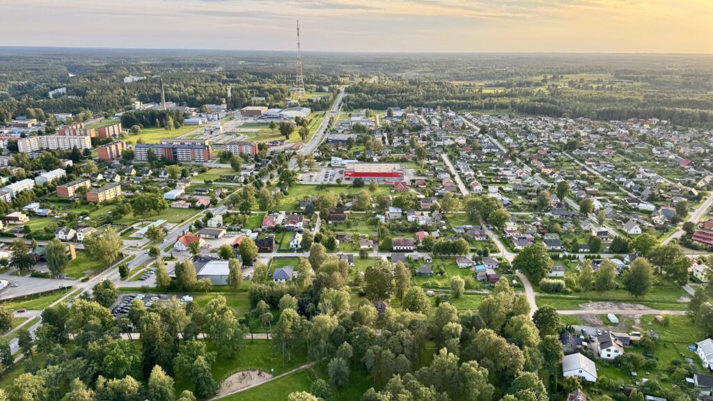Valmiera no gaisa balona lidojuma
