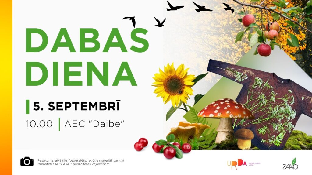 Dabas dienā 5. septembrī aicina izzināt dabu un ilgtspējīgu dzīvesveidu