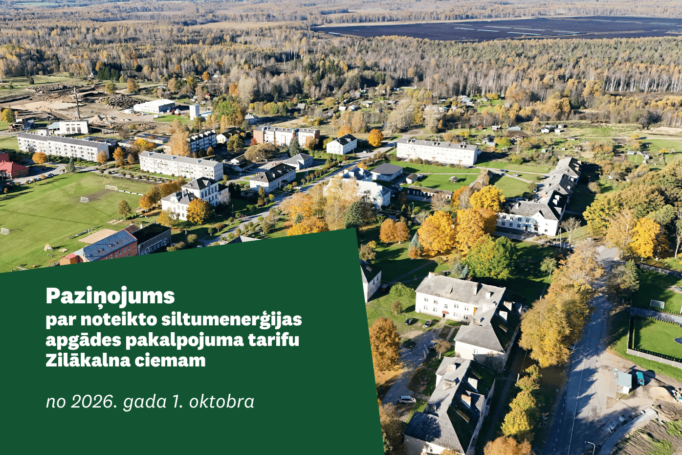 Zilākalna aero foto ar uzrakstiem