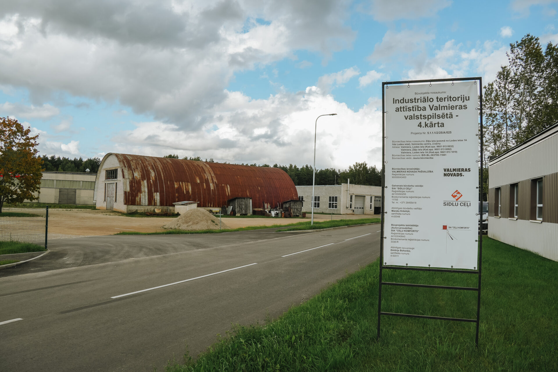 Valmierā noslēgusies Zāļu ielas turpinājuma izbūve