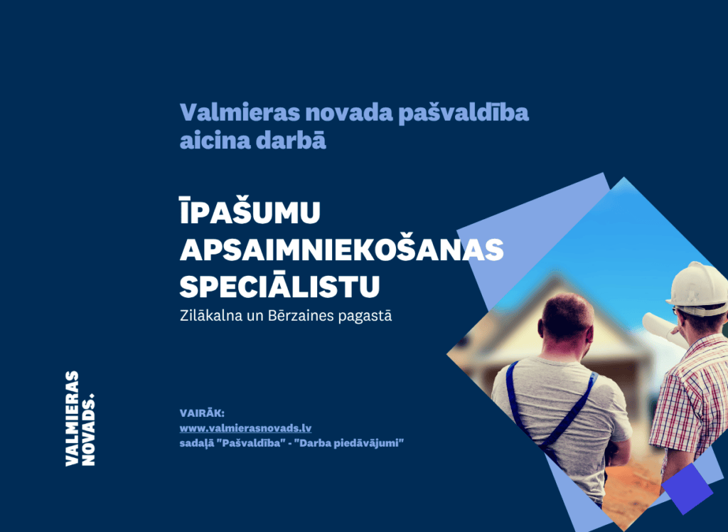 īpašumu apsaimniekošanas speciālistu Zilākalna un Bērzaines pagastā