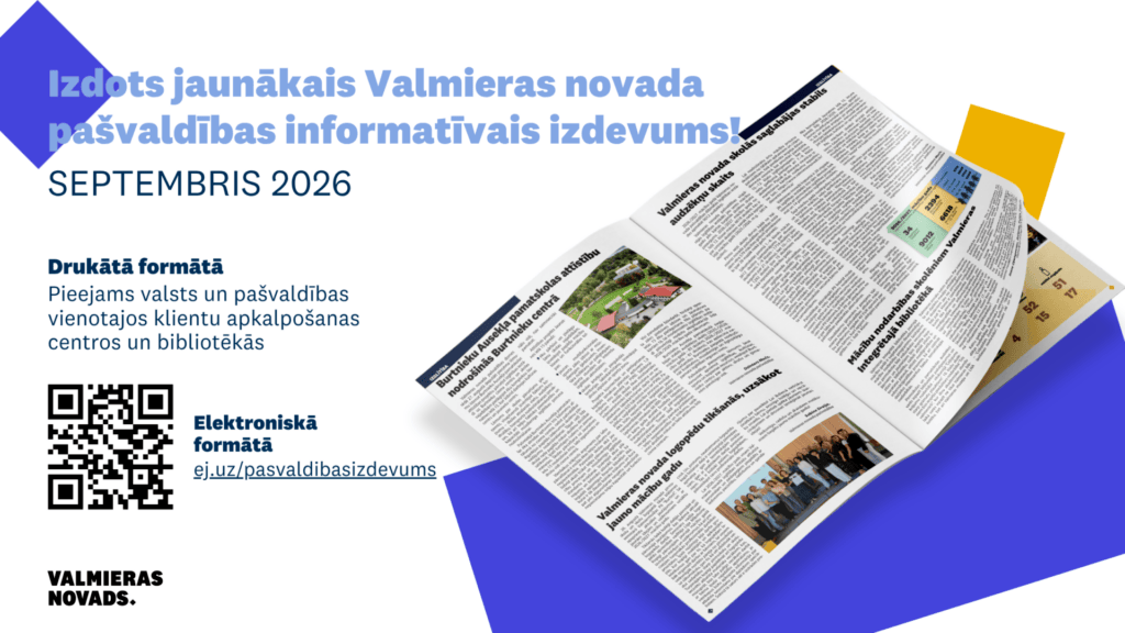 Izdots jaunākais Valmieras novada pašvaldības informatīvais izdevums