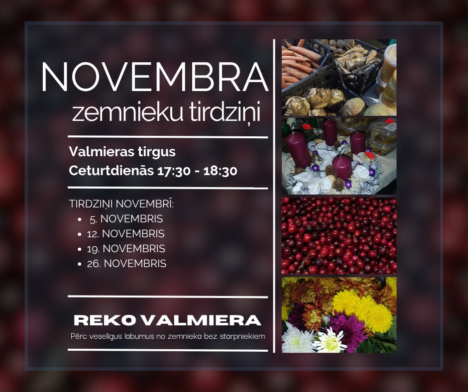 REKO tirdziņi novembrī