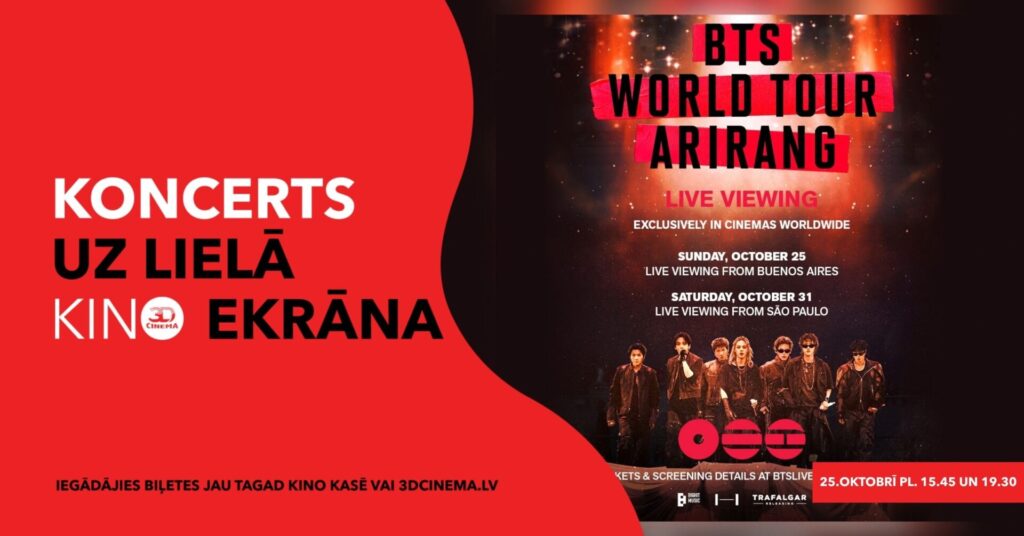 Pirmā BTS koncerta translācija no Dienvidamerikas
