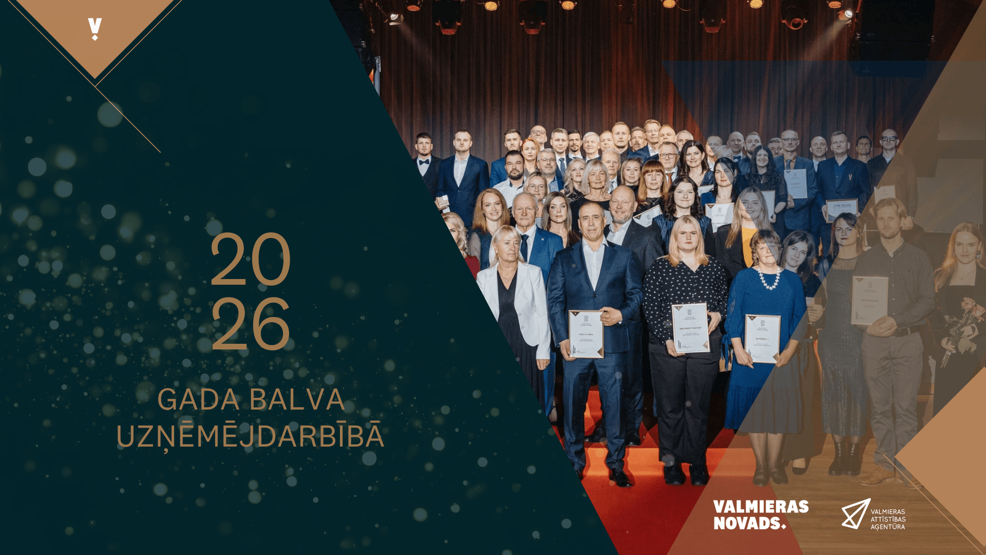Pasniegs “Valmieras novada gada balvu uzņēmējdarbībā”