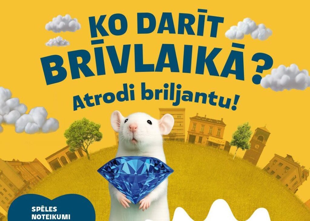 Skolēnu brīvlaika aktivitāte Valmierā - bezmaksas spēle "Atrodi briljantu!"