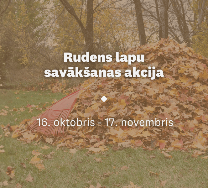 Rudens lapu savākšanas akcija Valmieras novadā 2026