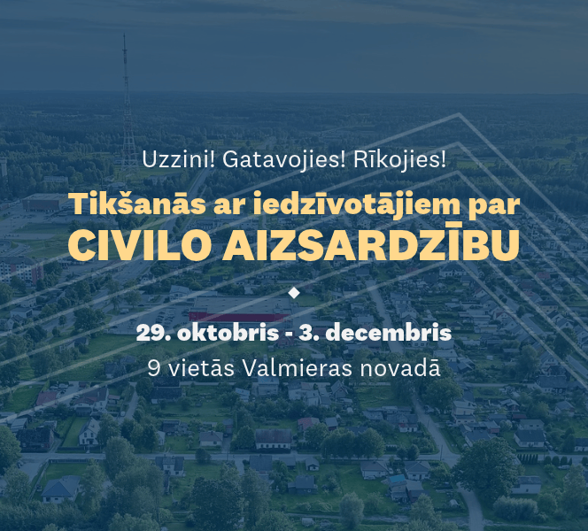 Aicinām piedalīties civilās aizsardzības mācībās “Uzzini! Gatavojies! Rīkojies!”